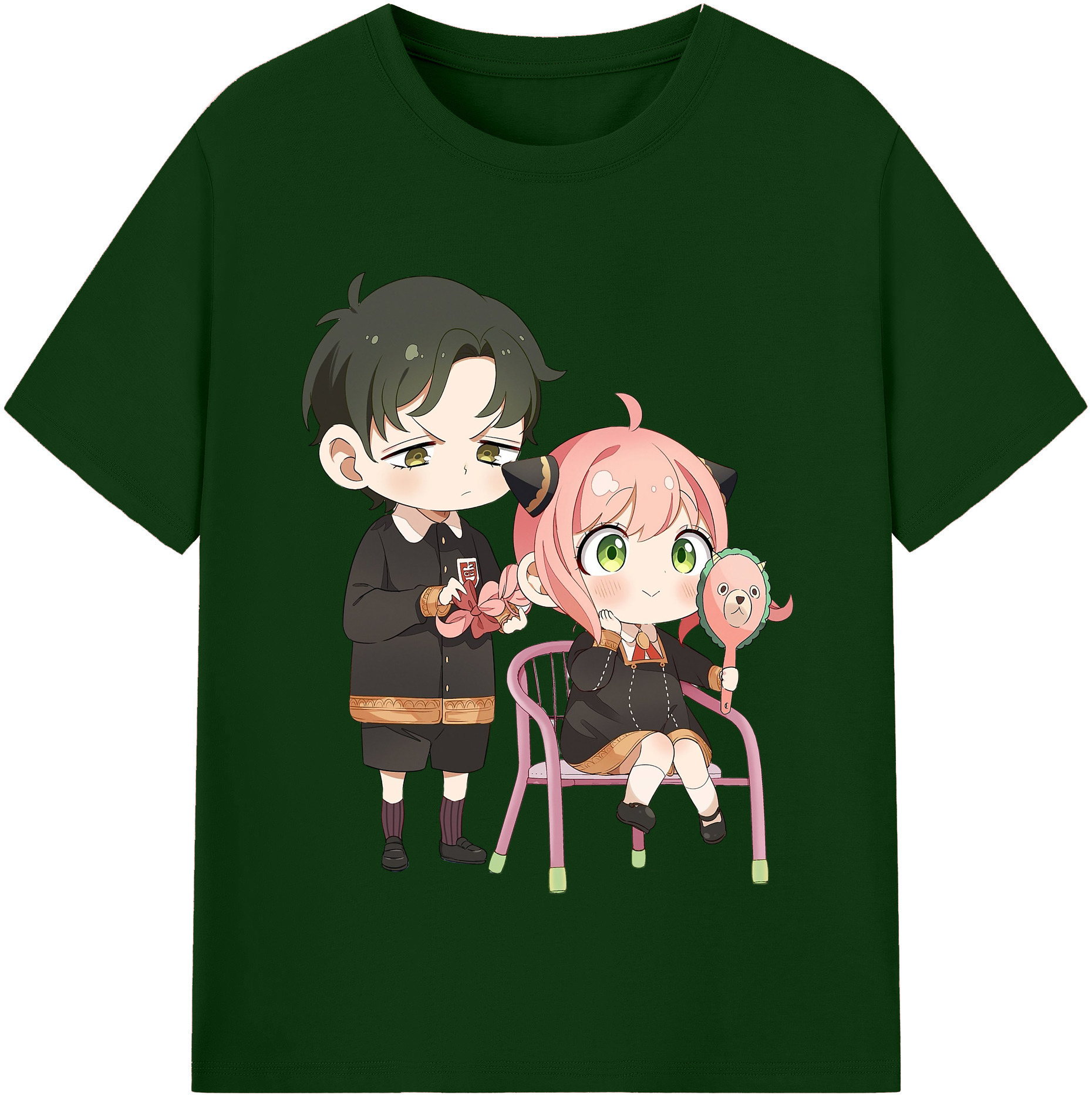 （画像用） SPY×FAMILY间谍家家酒 綿100％半袖Tシャツ（フロントプリント）